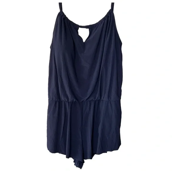 Navy Blue Swim Suit With a Key Hole Size XL New - Picture 4 of 6